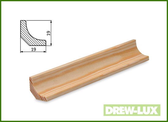 Listwa przypodłogowa sosnowa 1,9 x 1,9W (2-2,45)